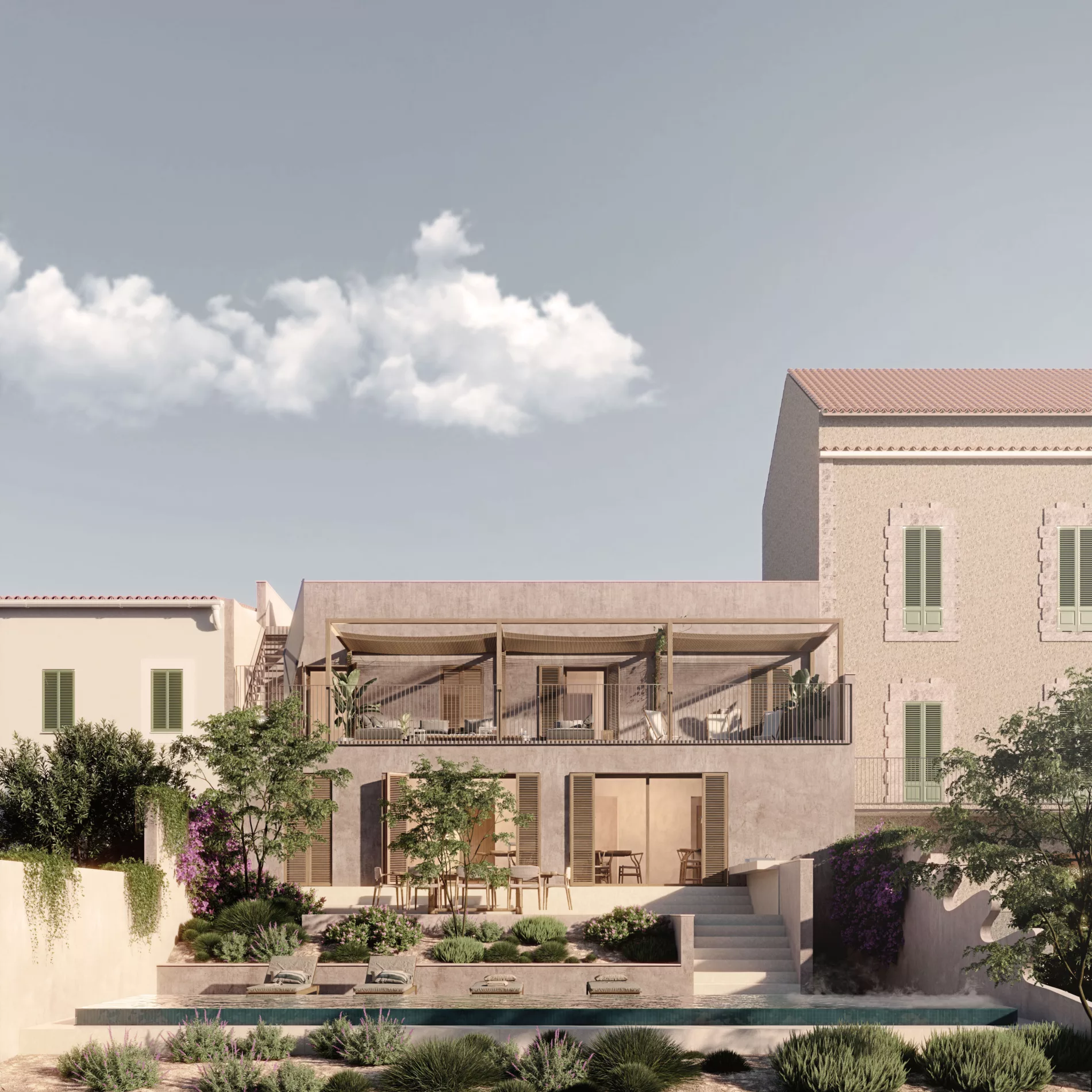 REFORMA Vivienda unifamiliar por estudio AB2 arquitectura en Palma El Terreno